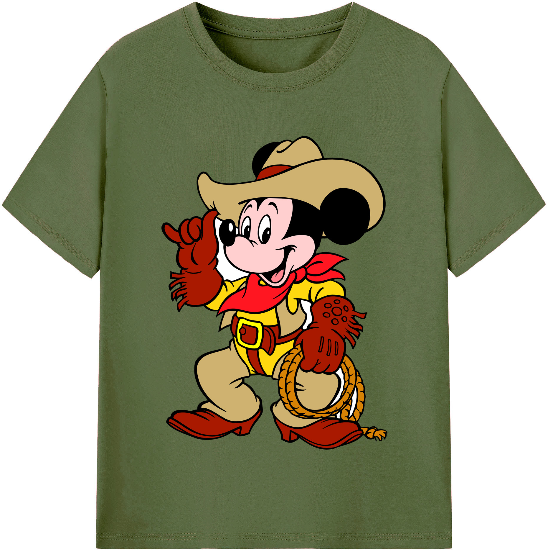 （画像用） ミッキーマウス Mickey Mouse 綿100％半袖Tシャツ（フロントプリント）
